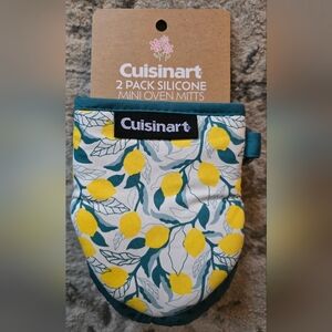 Cuisinart Lemon Print Mini Oven Mitts